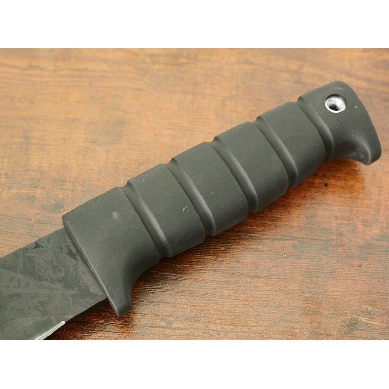 21” Machete Black Bolo 6mm Thick Heavy Duty Rubber Handle