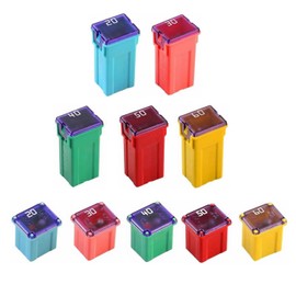 Jcase Fuse Kit Mini Jcase Fuse Assortment Low-HIGH Profile 20A 30A 40A 50A 60A Fit for Ford Chevy/GM Nissan and Toyota Pickup Trucks Cars and SUVs