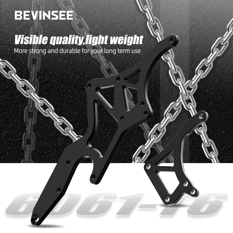 BEVINSEE LS Alternator Power Steering Pump Serpentine Bracket For Chevy
