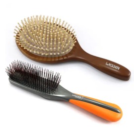 Shampoo Brush Hair Set Orange for scalp washing and shower hair care, soft handheld hair Korean Import, Beauty and Personal Care