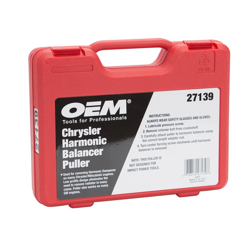 OEMTOOLS 27139 Chrysler Harmonic Damper Puller, Balancer Removal Tool Set,