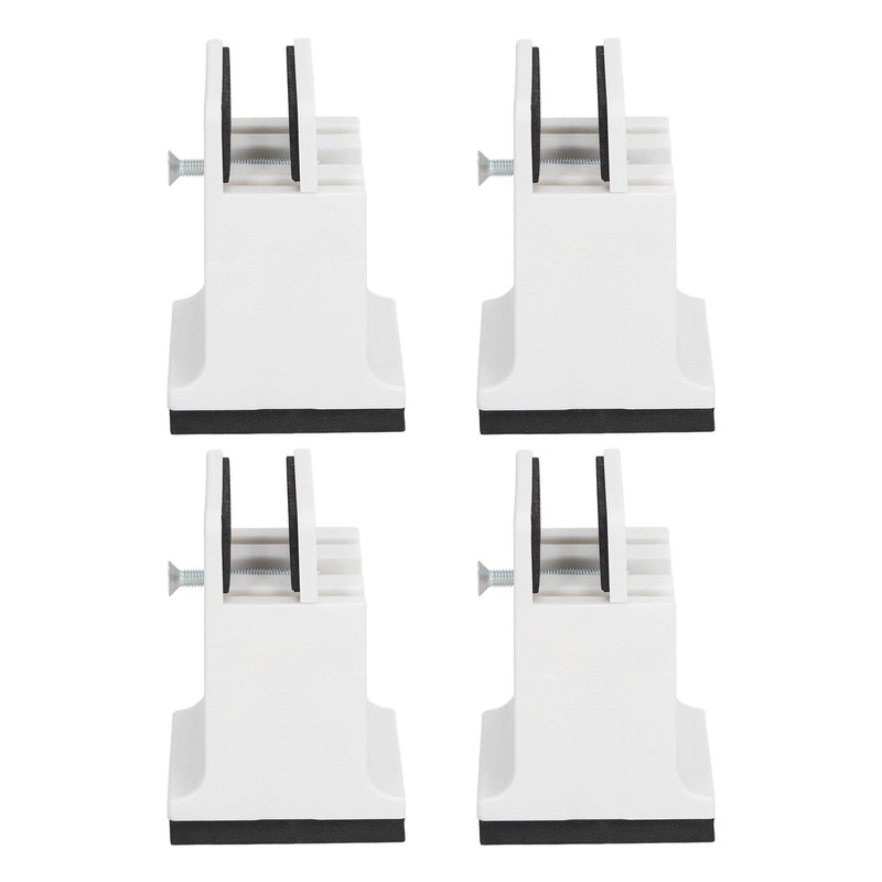 4pcs Adjustable Furniture Risers with Screw Clamp Rubber Bed Couch