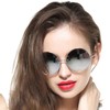 GEELOOK Round Sunglasses for Women Men Classic Oversized Circle Mirrored
