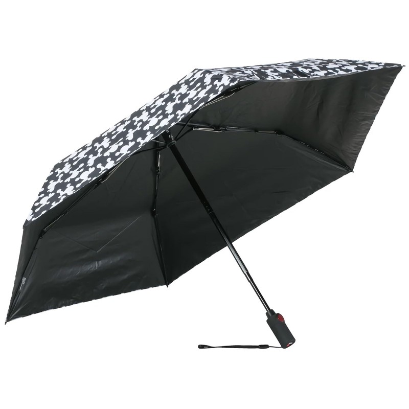 Knirps U.220 Folding Umbrella, DreyBlack