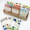 Kyoyu Blue Bird Hand Towel, 9.8 x 9.8 inches (25