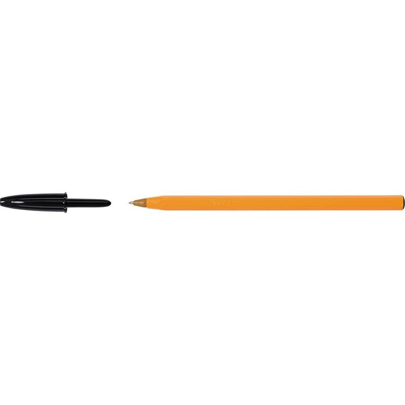 BIC 6 x Black Hexagonal Fine Point Ballpoint Pens