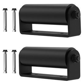 Sdstone 2Pack Slide Gate Guide Roller with C Post Welded Bracket，6" Hard Nylon Sliding Rolling Gate Rollers, Heavy Duty Sealed Ball Bearing Side Roller Assembly,Sliding Rolling Gates Guider