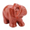 FTVOGUE Estatuilla de Elefante de Piedra Jade Tallado Elefante Afortunado