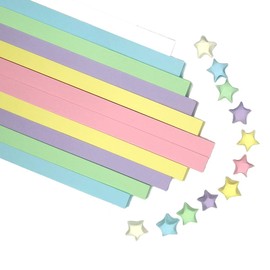 1620 Sheets Star Origami, Colorful Decorative Paper Strips, Lucky Star Paper Strips, DIY Origami Star Paper Strips for DIY Handcrafts, School Teaching Origami Star Paper(Macaroon)