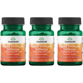 Swanson Rapid Immune Defense Featuring Epicor 500 mg 30 Caps (3 Pack)