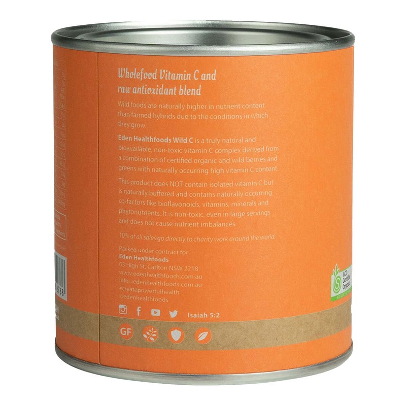 Eden Healthfoods Wild C Truly Natural Vitamin C Powder, 150g