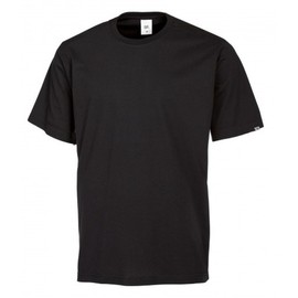 BP 1621-171-32-XL Unisex T-Shirt, 1/2 Sleeves, Round Neck, Length 70 cm, 180.00 g/m² Fabric Blend, Black, XL