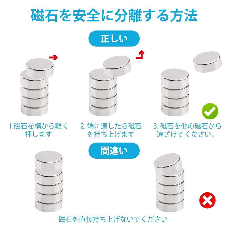 BOCHUANG 80pcs Super Strong Round Magnets 5x3mm Neodymium Magnets Strong