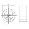 Shinyei Home Create Ventilation Parts Soundproof Sleeve SK-BO75 Gray Main