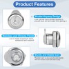 Sissinda Truck Tool Box Lock Replacement, 2 Pack Keyed Alike,