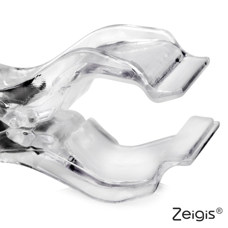 Pack of 10 Transparent Pipe Clips with Price Label Holder
