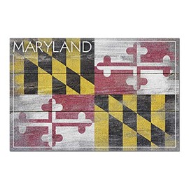 Rustic Maryland State Flag 52552 (19x27 Premium 1000 Piece Jigsaw Puzzle for Adults)