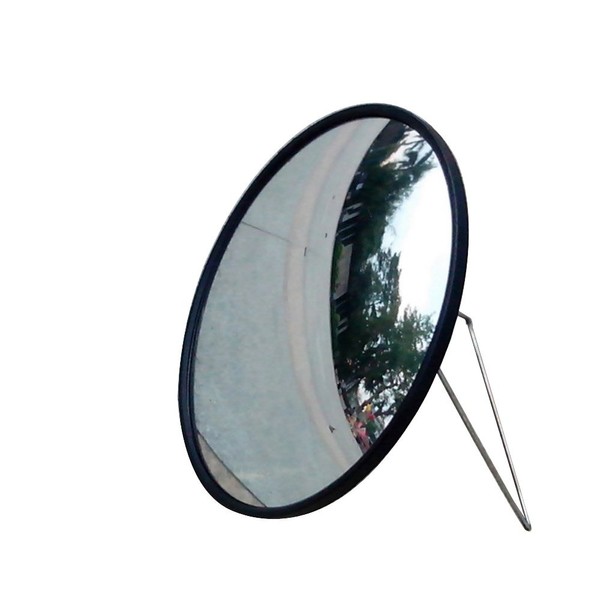12 Inches Diameter Golf Convex Mirror for Swing Trainer Golf Practice Angle Adjustable Shatter Resistant Acrylic Mirror Stainless Stand