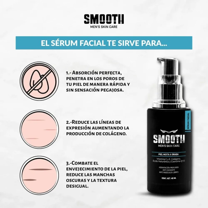 Sérum Anti Edad Vit C Y Coenzima Q10 Para Hombres