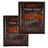 2x Alcotec Distiller’s Yeast Rum with Glucoamylase Enzyme 73g 25L