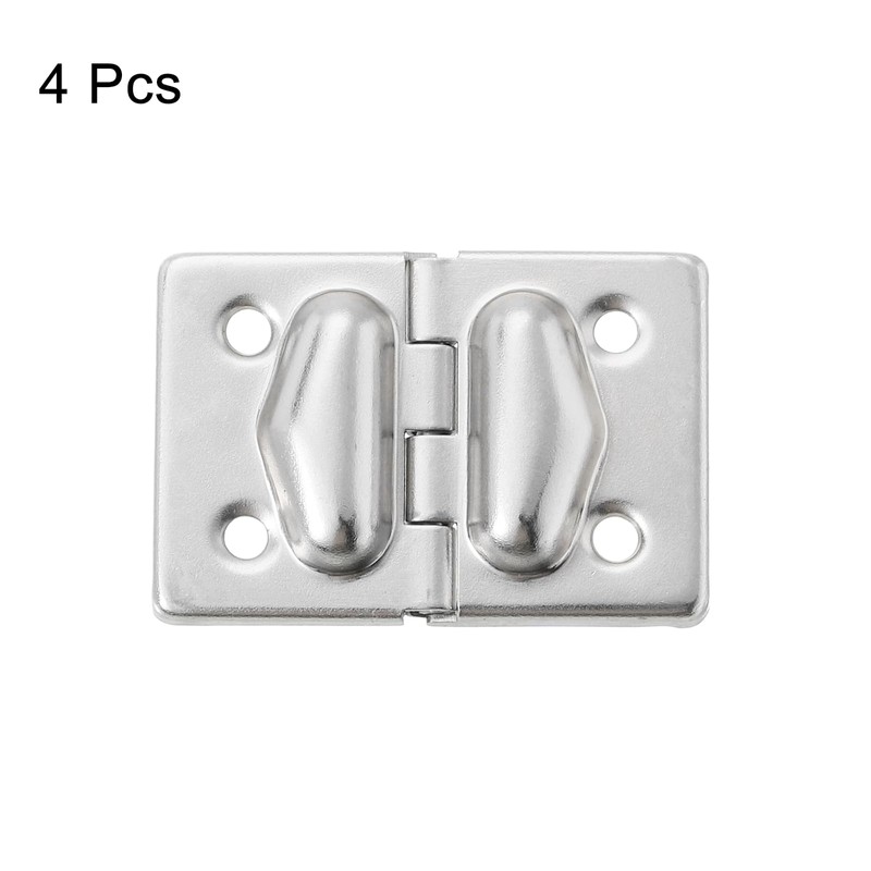 sourcing map 4Pcs Toolbox Suitcase Box Metal Hinges Support, 44x30mm