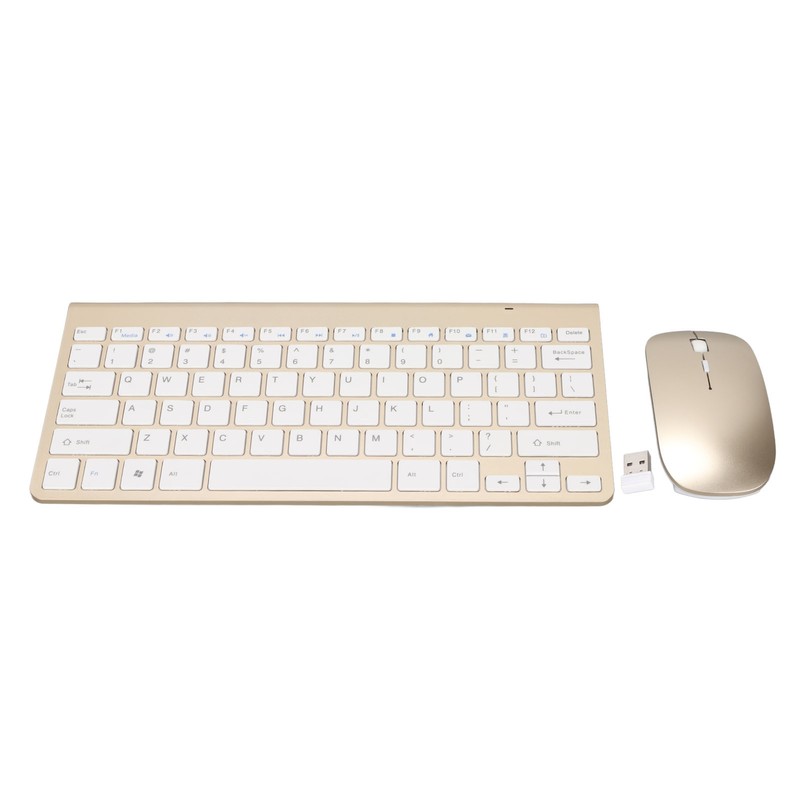 Keyboard Mouse Set 2.4G Wireless 78 Keys USB Thin Etched