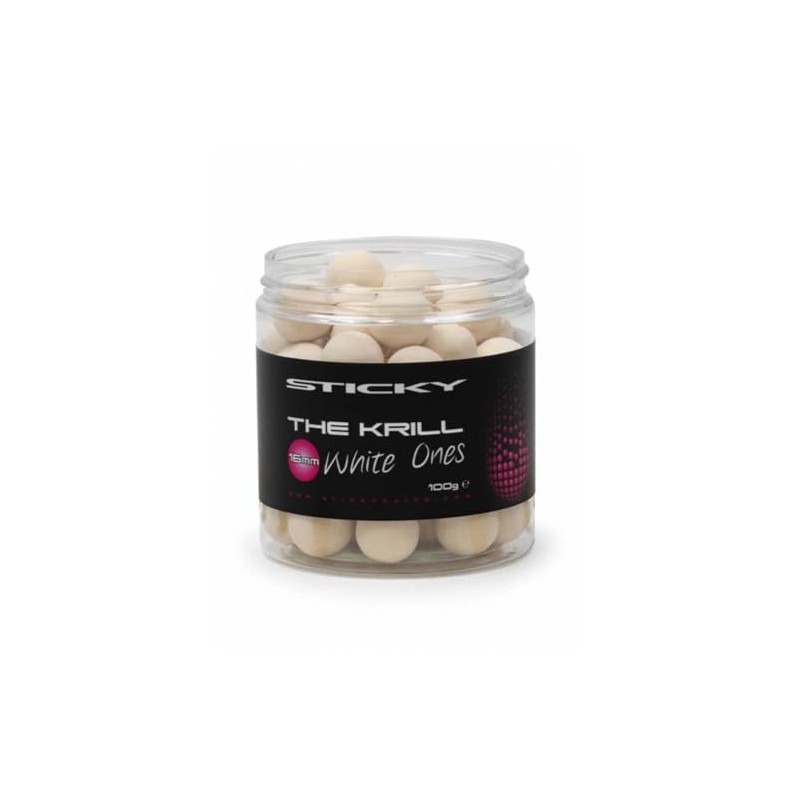 Sticky Baits The Krill White Ones Pop Ups - 16mm