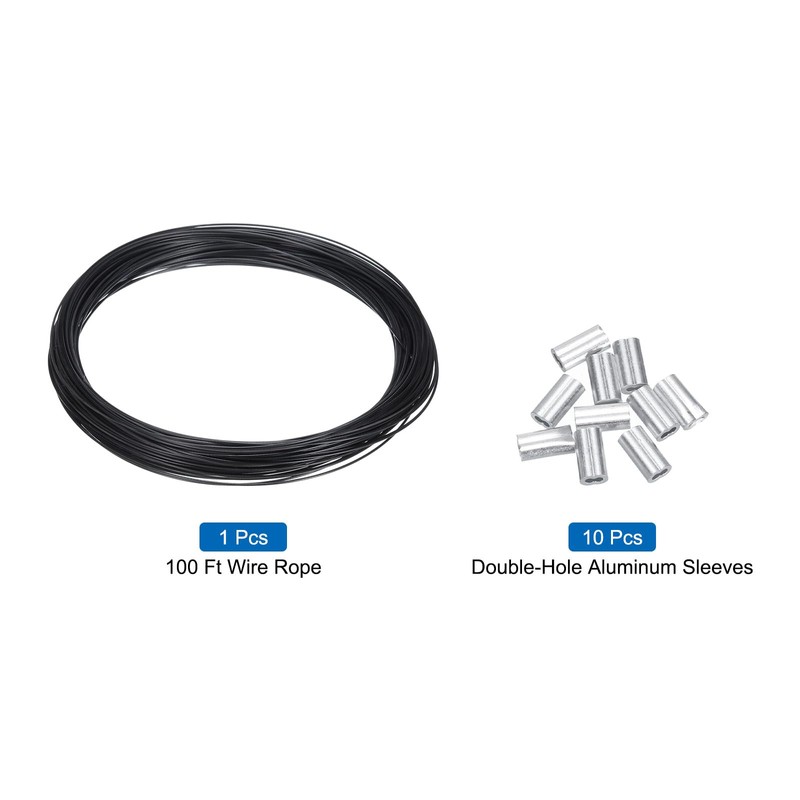 QUARKZMAN 100 ft (30 m) Wire Rope 304 Stainless Steel