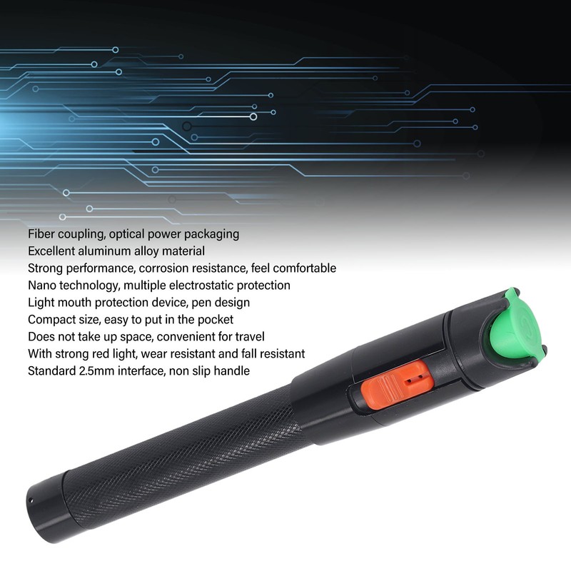 Visual Fault Locator 50MW VFL Fiber Optic Cable Tester Meter