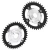 38T 104 BCD Electric Bike Chainring and Adapter Aluminum Alloy