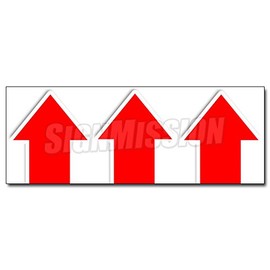 48" Giant UP Arrow Decal Sticker Turn here Sale Follow Directions Straight