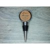 5th Anniversary Engraved Wood Bottle Stopper, 5 Years Married Wedding