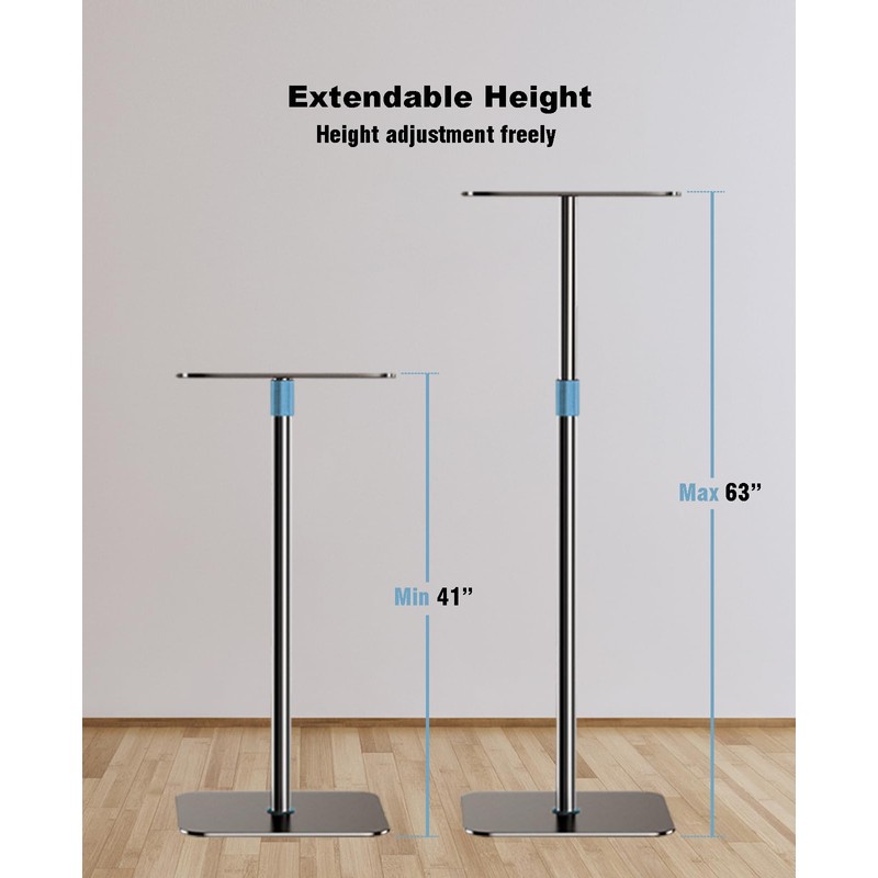 HIBORI Projector Stand Adjustable Height 41" to 63" Projector Floor