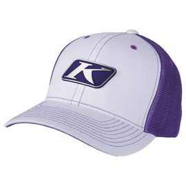 KLIM Icon Snap Hat White - Deep Purple