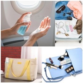 Gratriched 3pcs (Clear) 2oz Travel Foam Pump Bottle - Portable Foam Bottle Dispenser for Hand Soap, Shampoo, Lash Cleanser - Well Suited for Travelers Daily Use (60ml)