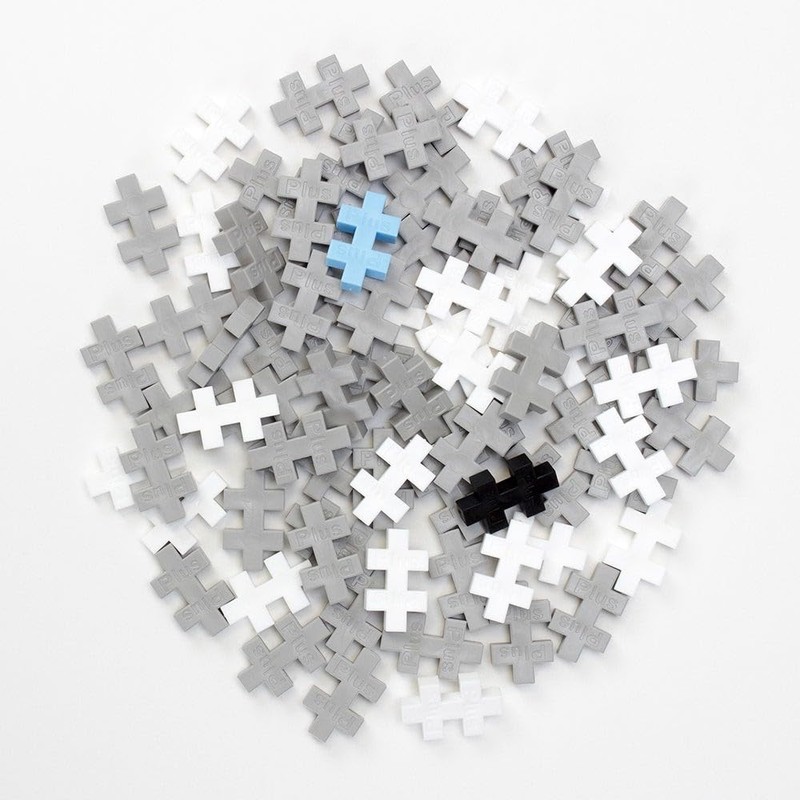 Plus-Plus 9604274 Creative Building Blocks Tube, Wolf, Ingenious Construction Toy,