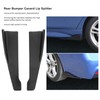 2 Pcs 35cm Rear Bumper Canard Lip Splitter Left Right