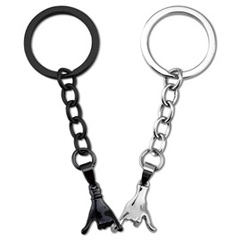 Uerifr Couple Gifts for Boyfriend Girlfriend Romantic Pinky Promise Matching Keychains for Couples Wedding Gifts for Newlyweds Valentines Day 1 Year Anniversary Birthday Gift for Husband Wife