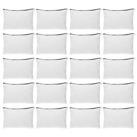 Dimeho Canvas Makeup Bags, 20 Pcs Mini Portable Cosmetic Bags Small Travel Pouch DIY Craft Toiletry Bag Travel Makeup Pouches Cosmetic Accessories Organizer for Women