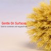 Bamboo Vegetable Brush, Natural Sisal Soft Bristle Kitchen Brush |