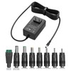 12V Power Supply DC Adapter Charger Replacement with 8 Tips,