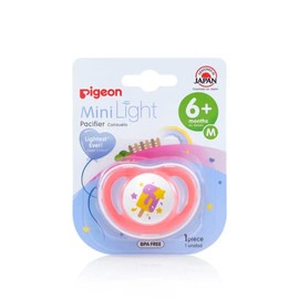 PIGEON | x1 Chupones para Bebe 5 a 8 Meses MiniLight | Silicona Suave - Cosas para Bebes Ideal para Desarrollo Oral de Bebes Recien Nacidos | Chupon Ajuste Perfecto y Base Ancha | Medium - Bebé Unisex