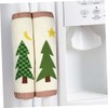 CORHAD 3Pcs Christmas Tree Black Bear Handle Covers Decorative Fridge