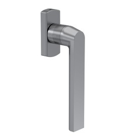 KARATINTL One-piece knob window door handle, lockable window handles, safety window handle with 35 mm pin length, suitable for all standard windows and balcony doors (grey)