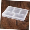 STOBAZA 2sets 4pcs Transparent Multi Functional Storage Box for Organizing