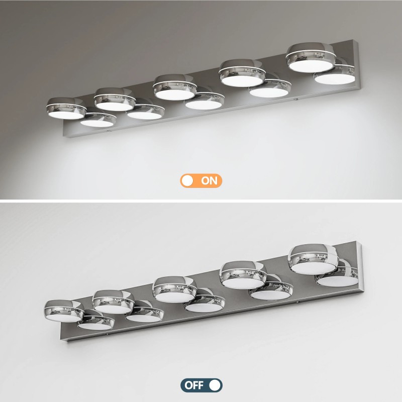 3-6 Light Bathroom Lights Fixtures Vanity Light for Mirror Indoor