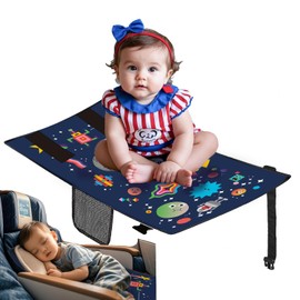 Toddler Airplane Bed for Toddler - 30×17in, Cute Cartoon Airplane Seat Extender for Kids, Portable Travel Bed for Airplane, Travel Essentials for Kids, Baby Travel Footrest for Plane Flying for 1-3