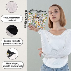 WZMPA Colorful Coat Musical Cosmetic Makeup Bag Color Coat Musical Lover Gift Close Every Door Makeup Pouch Bag Colorful Coat Merch, close every door F, Fit