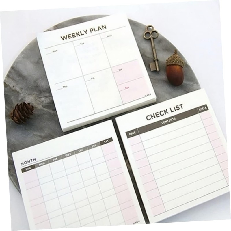 Operitacx 60 Sheets Office Notepad Memo Pad Task Checklist Subject