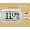 AEVETE Waterproof Digital Refrigerator Thermometer Large LCD, Freezer Room Thermometer